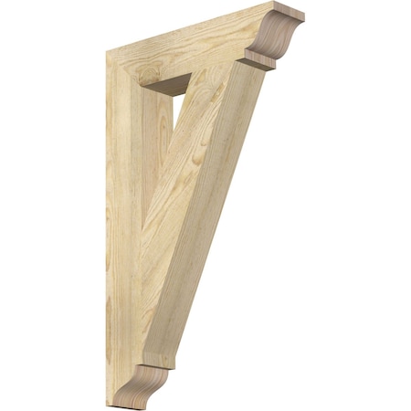 Traditional Traditional Rough Sawn Bracket, Douglas Fir, 4W X 18D X 30H